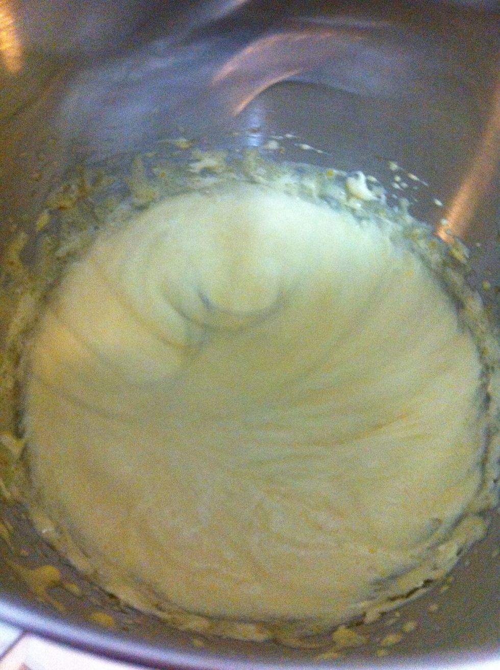 Beat egg yolks and sugar until pale and thick