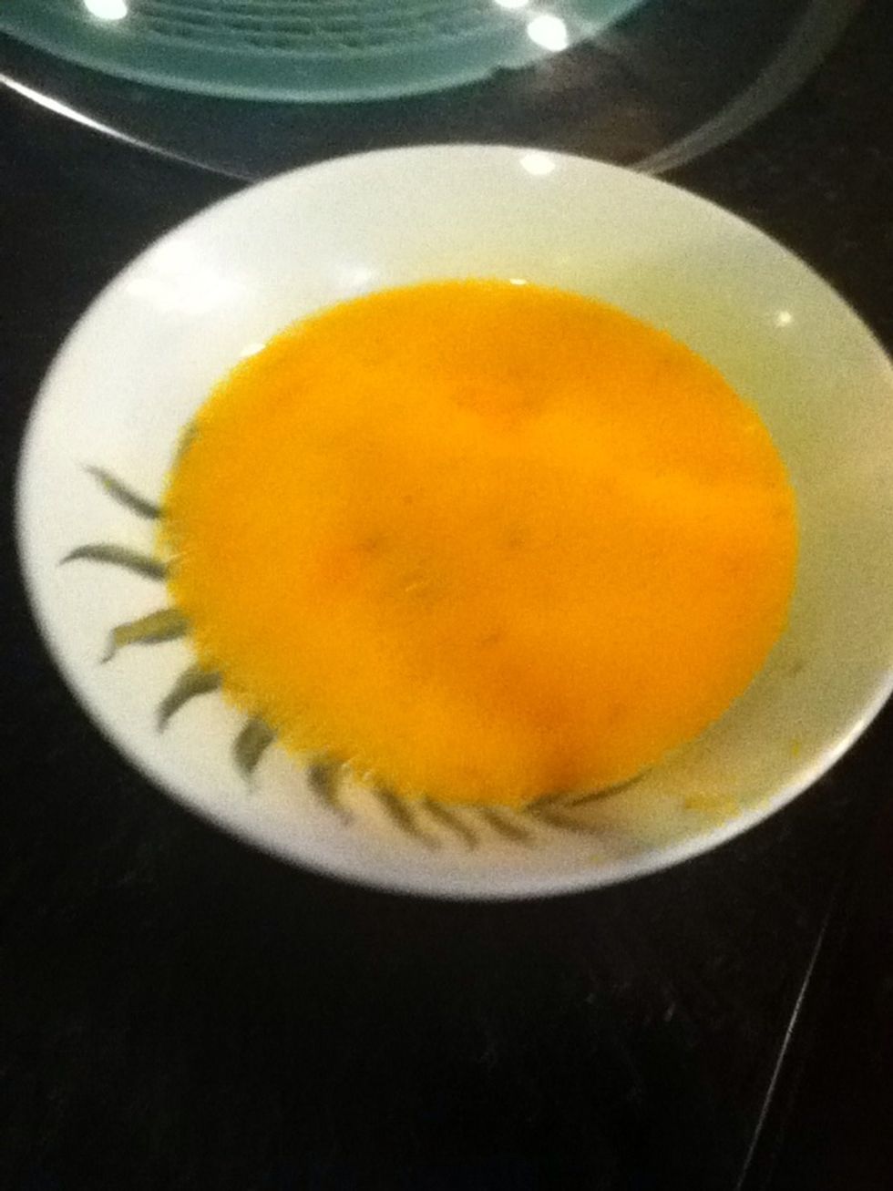 Beat eggs