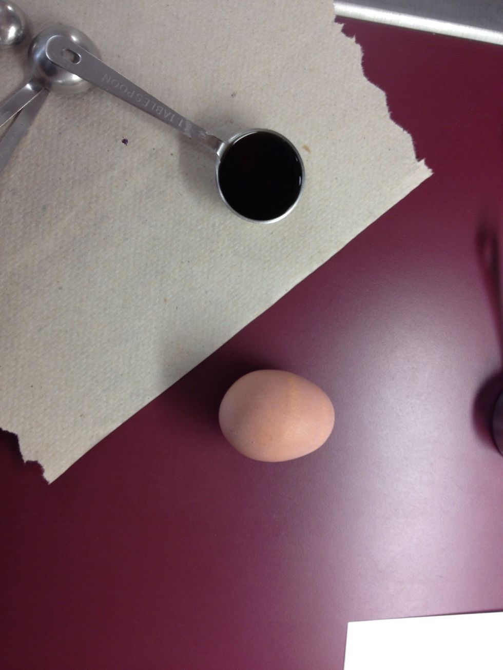 Beat in an egg and 1 Tbs of vanilla extract