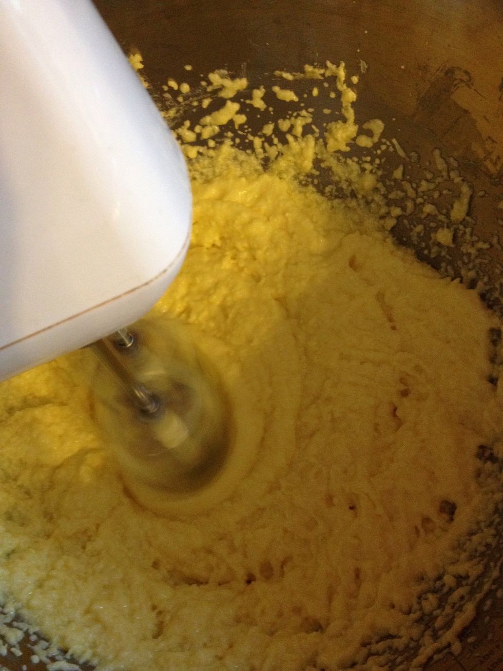 Beat in lemon juice.