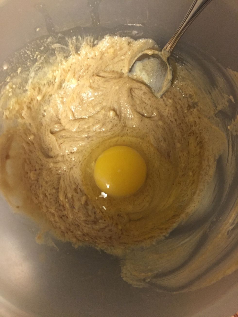 Beat in the egg