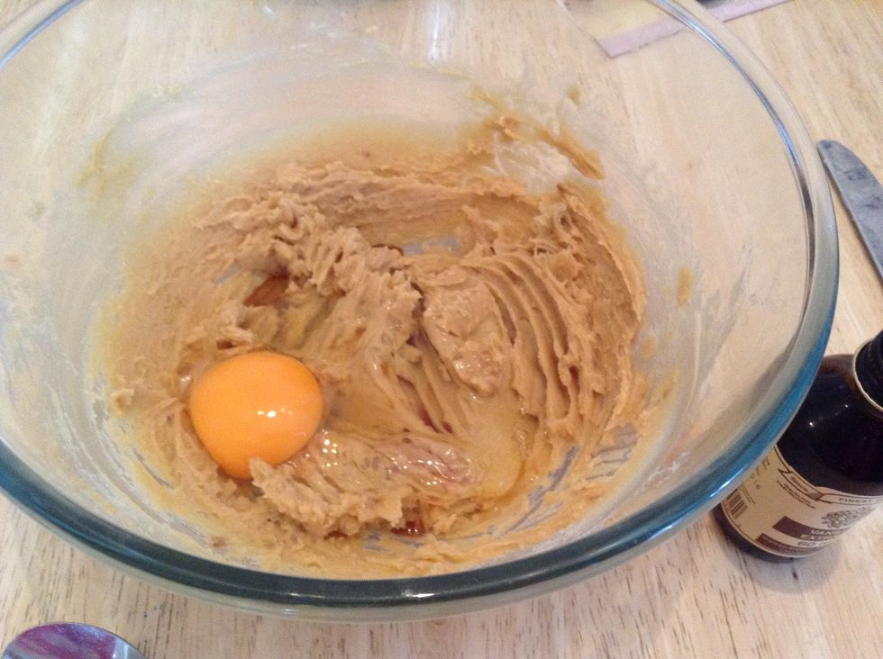Beat in the vanilla and the egg