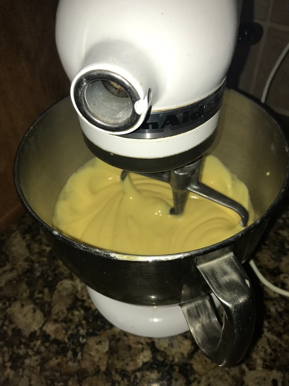 Beat on medium for two minutes