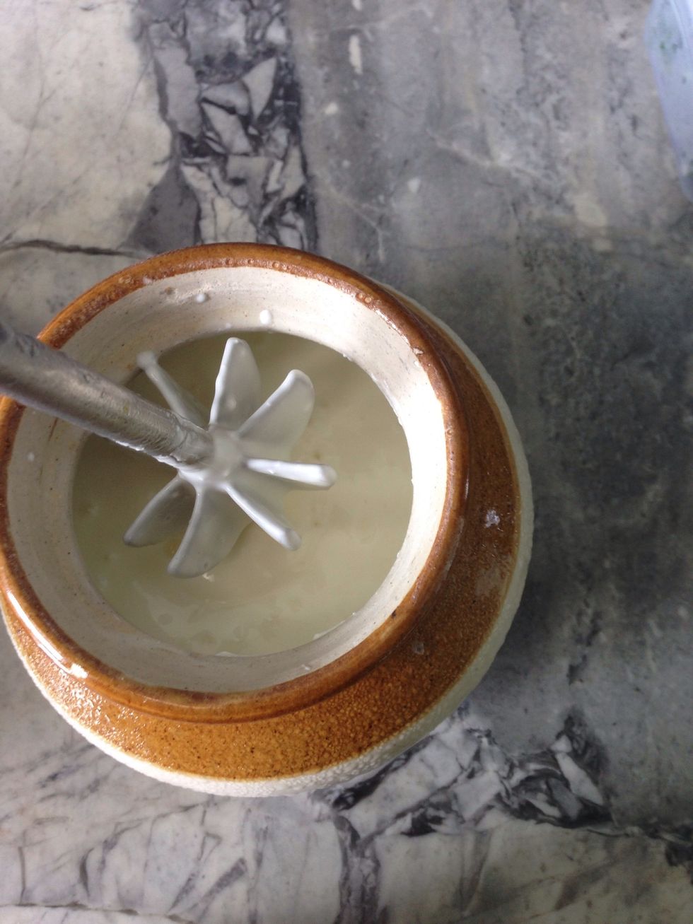 Beat the curd until it's smoooth.. Better to use fresh curd so it's not really sour!!