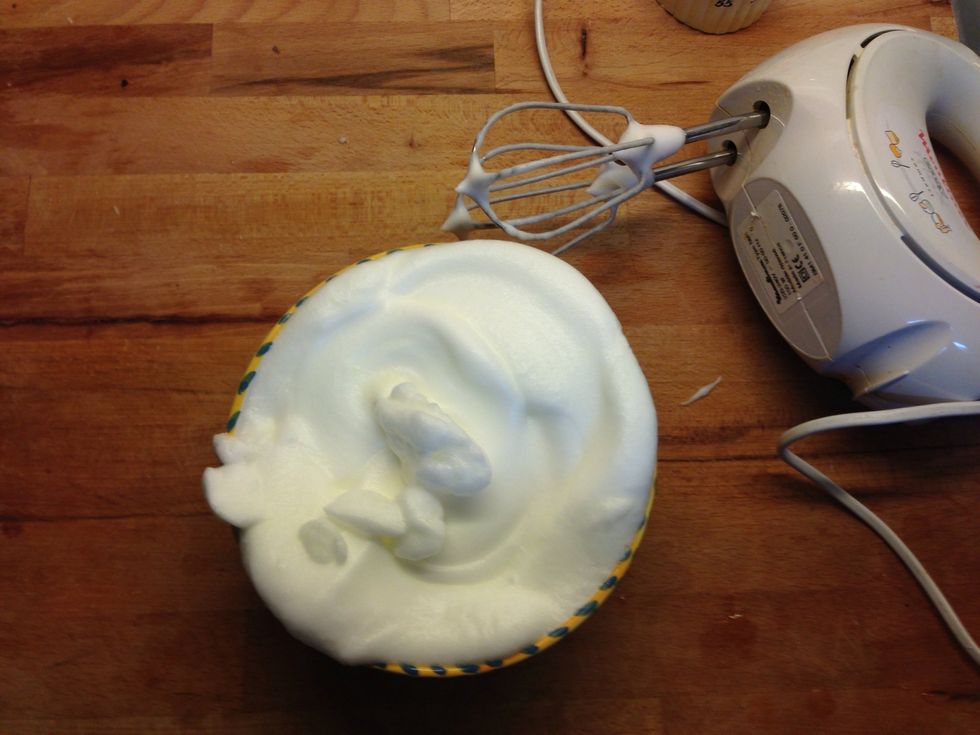 Beat the egg whites first.