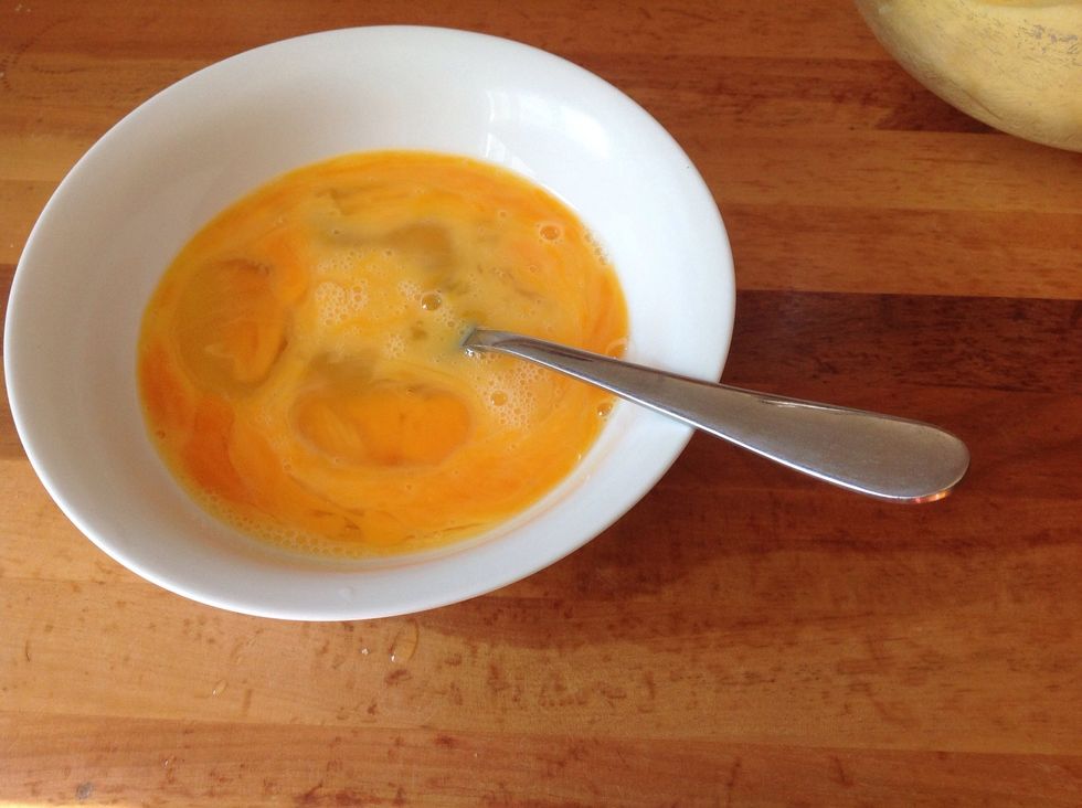 Beat the eggs together