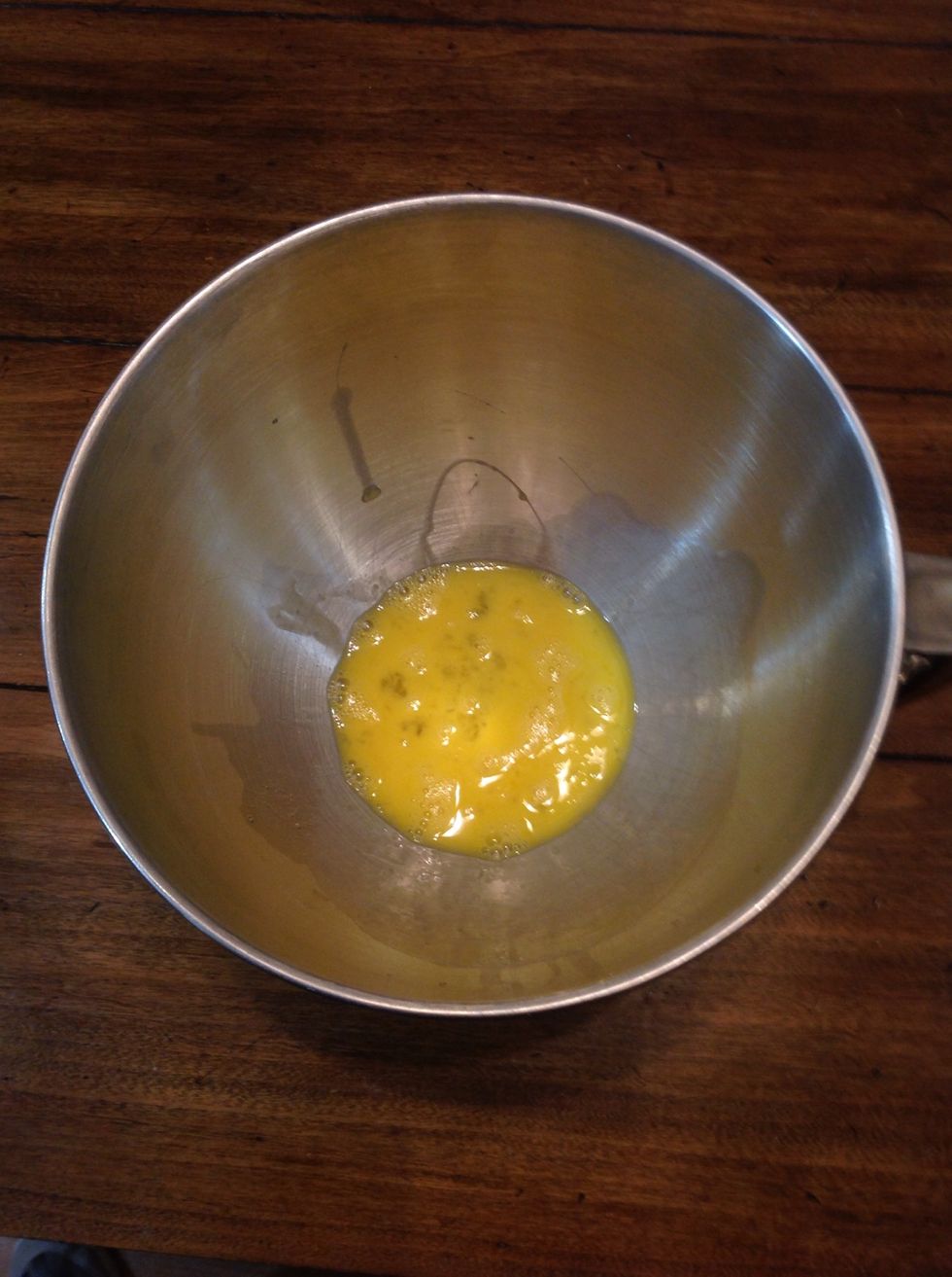 Beat the eggs