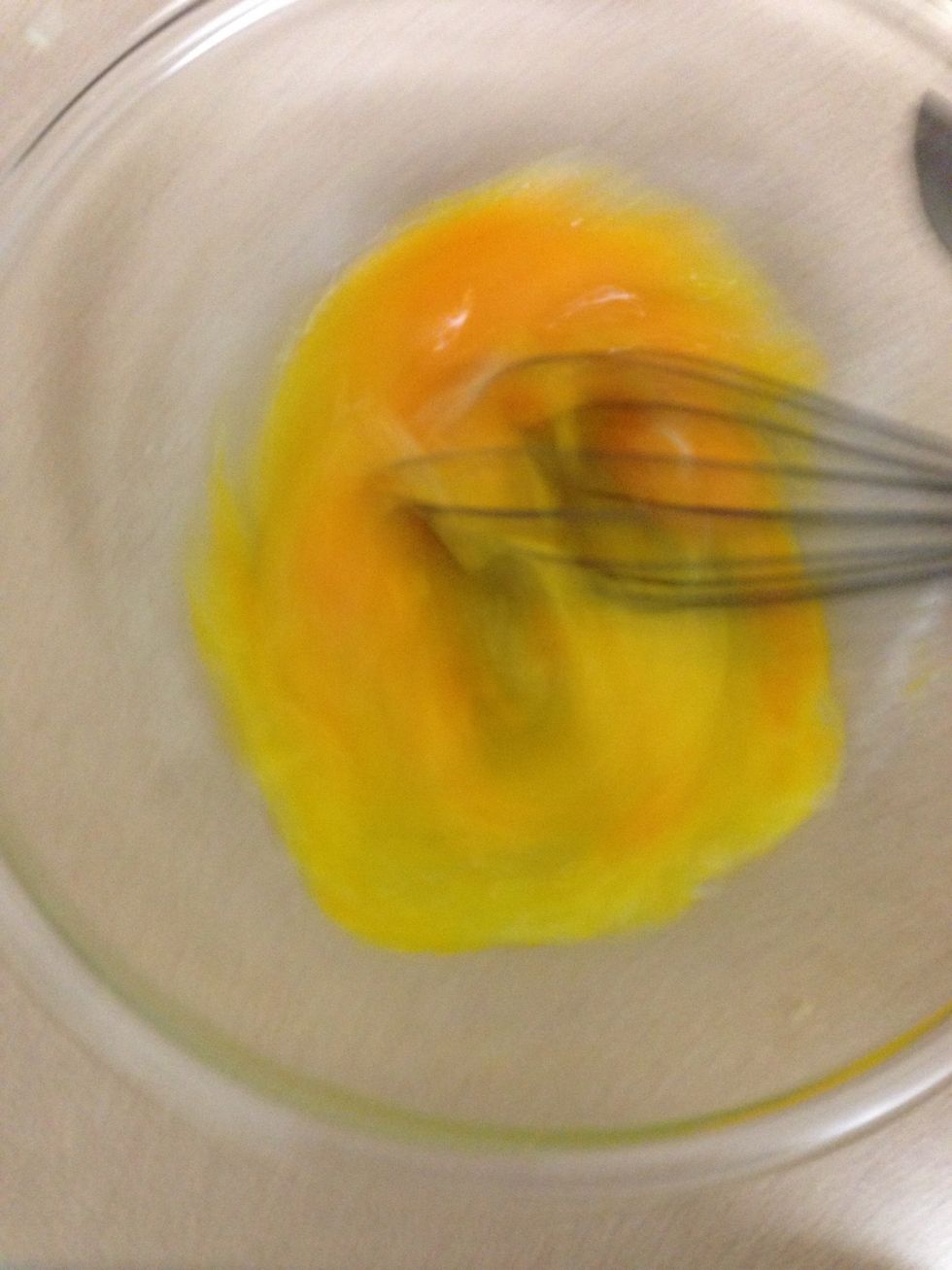 Beat the eggs