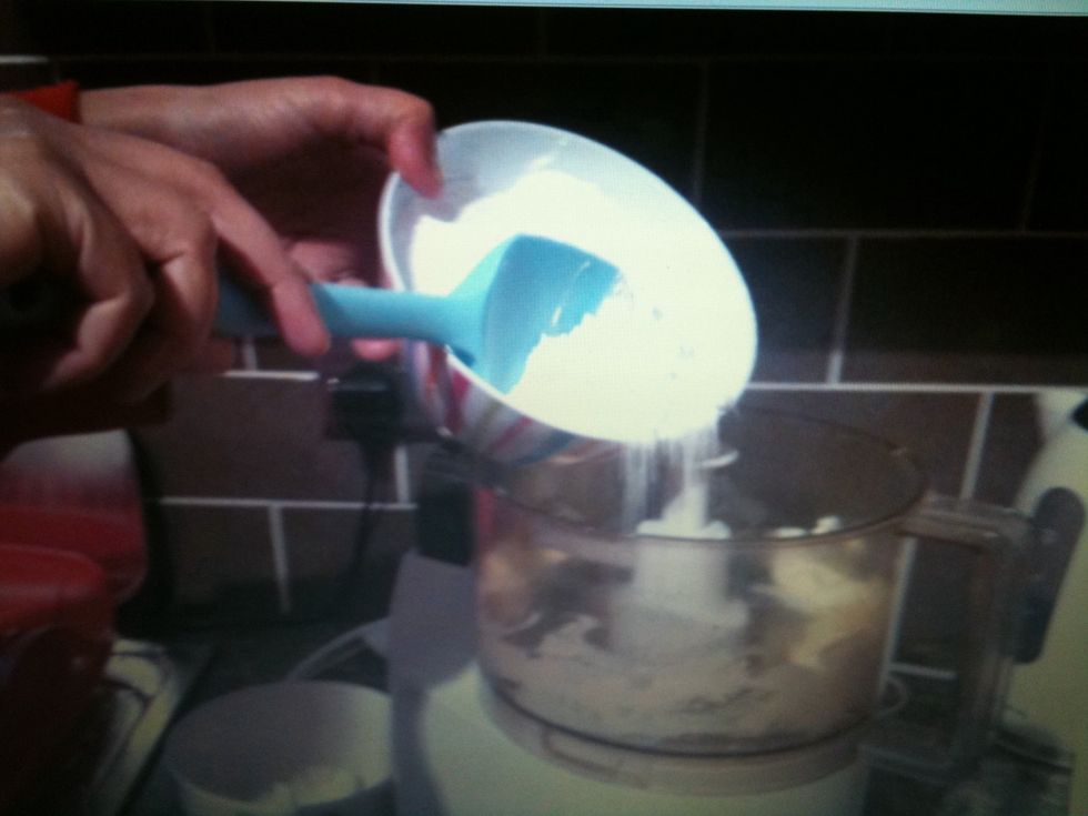 Beat the icing sugar 50g of butter and cream cheese together until thoroughly mixed in . Continue beating for a few mins until light and fluffy