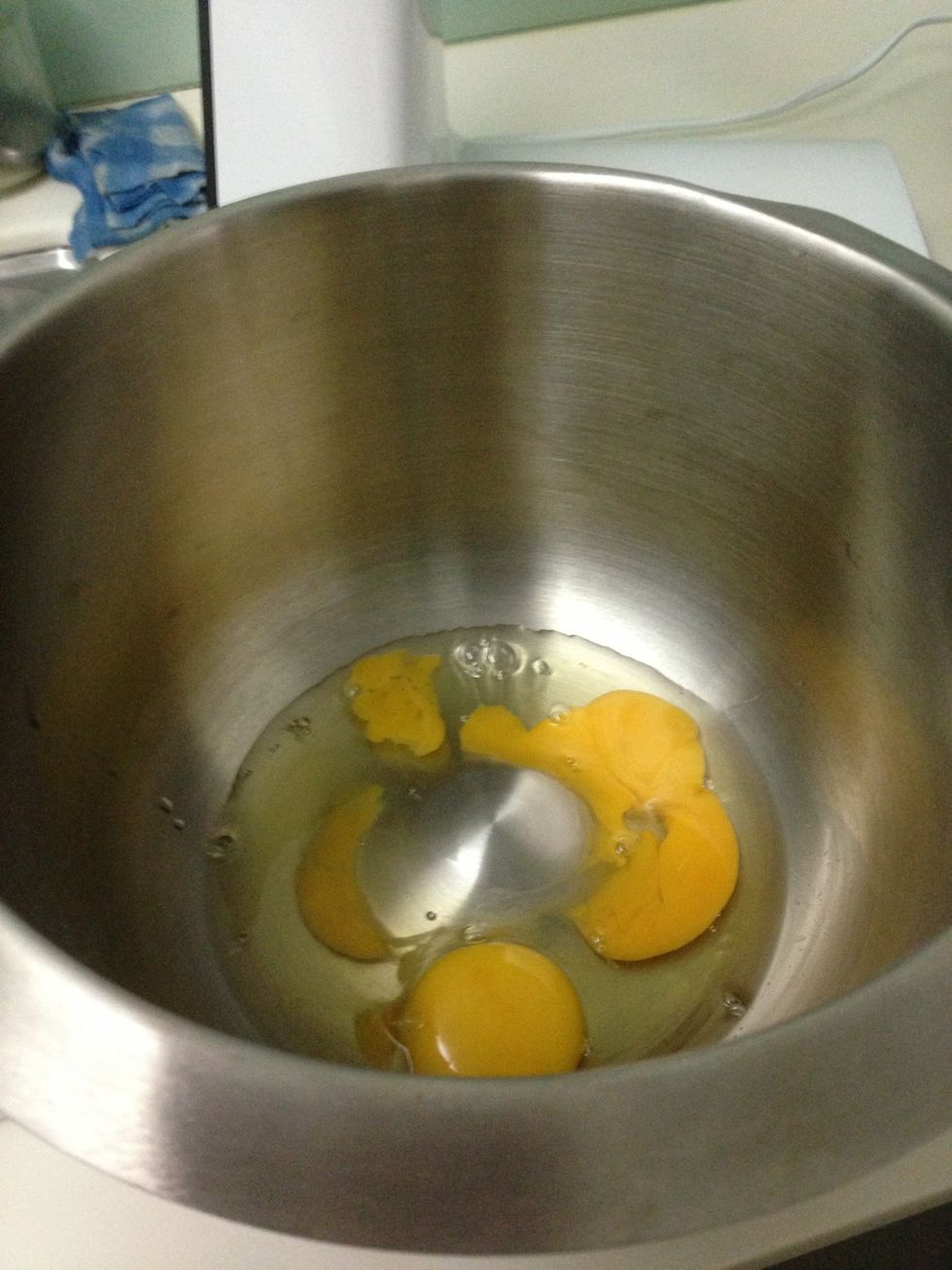 Beat the two eggs