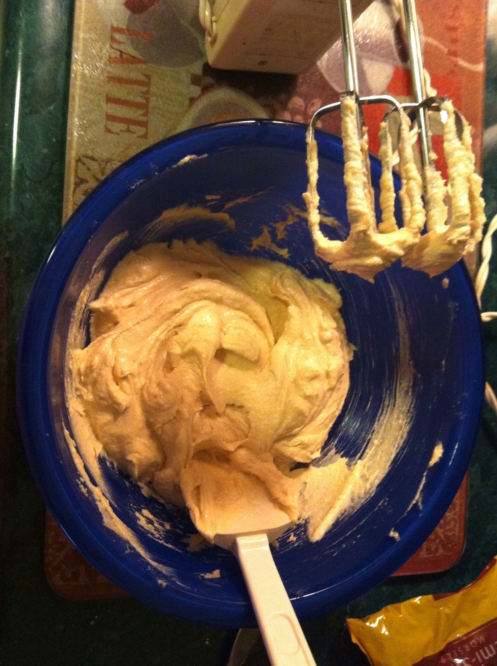 Beat until everything is smooth again