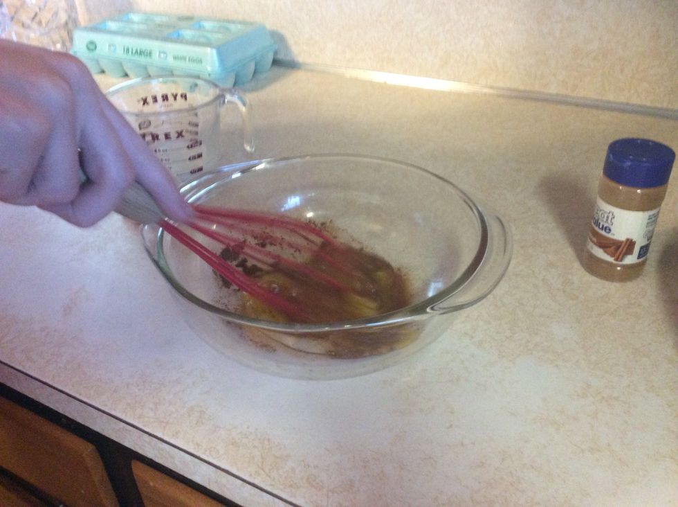 Beat until fully mixed.