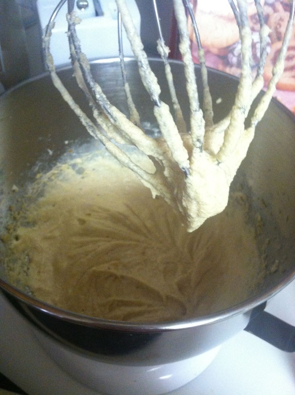 Beat until mixture is fluffy.