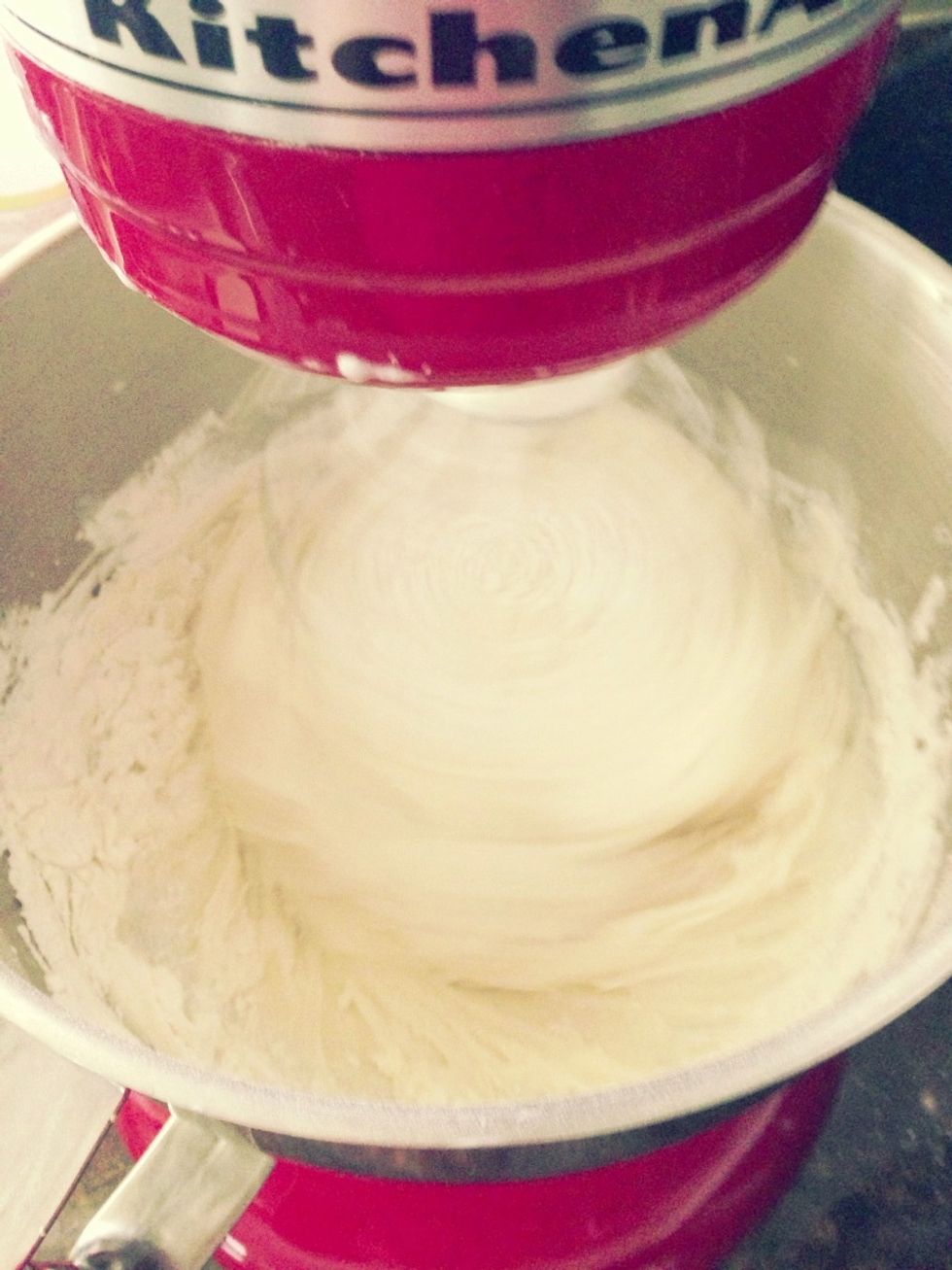 Beat well after each addition.