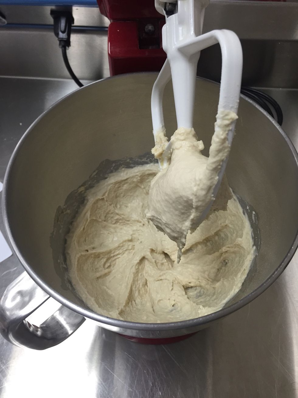 beat well until stiff dough is formed