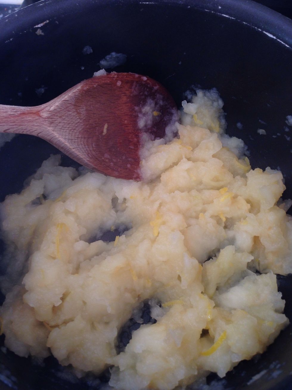 Beat with a wooden spoon to get this consistency