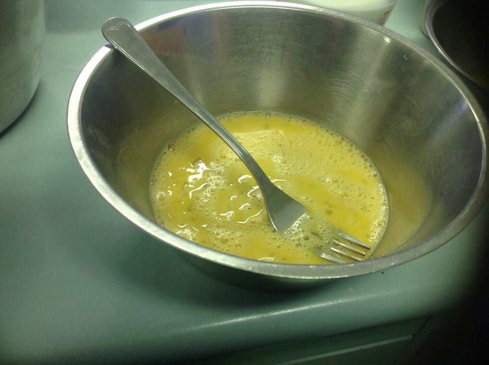 Beat your egg with a fork
