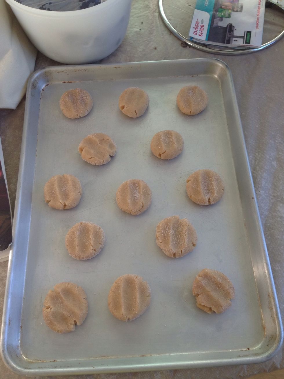 Because if the sugar coating the cookies will not expand significantly but still allow space between