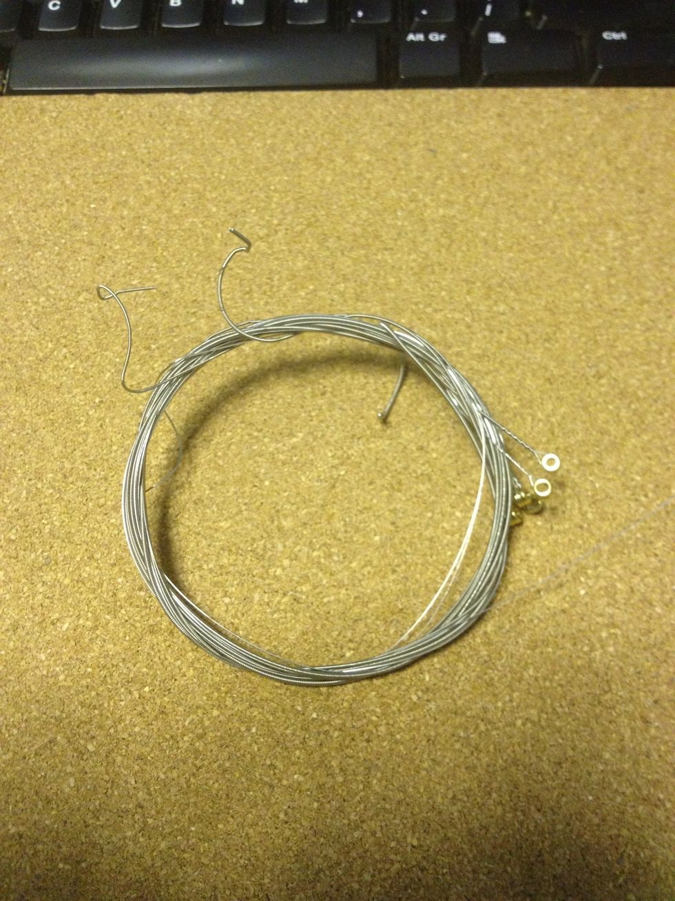 Before carrying on, ensure to wrap all of the used strings together as so they do not hurt anyone/thing! This is highly advised for people who have pets, especially cats!