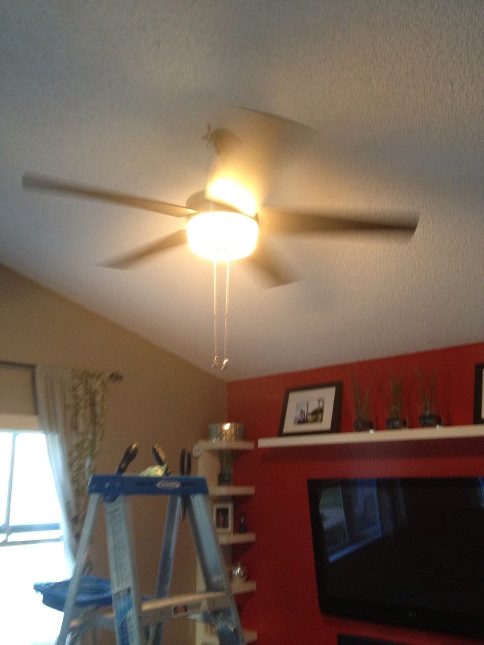 Before closing everything up, flip the circuit breaker back on to test it. Once you've verified, make sure to turn the breaker back off