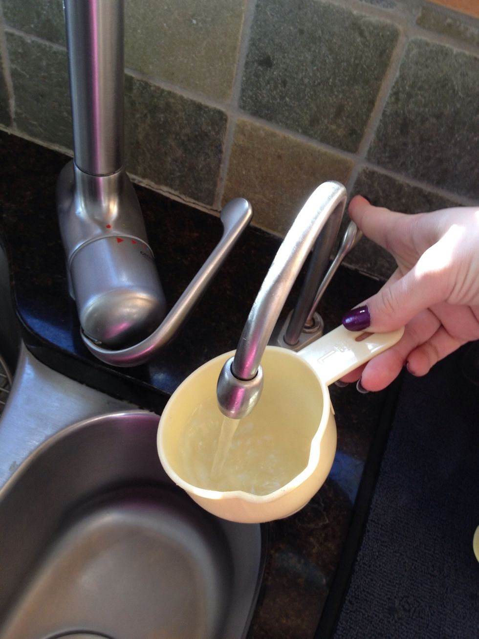 Before measuring out the agave run your measuring cup under hot water so it doesn't stick (I have an instant hot water spout)