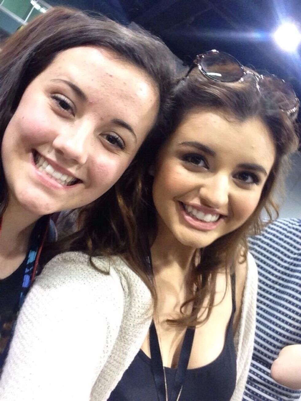 Before my skin cleared...( and yes thats rebecca black)