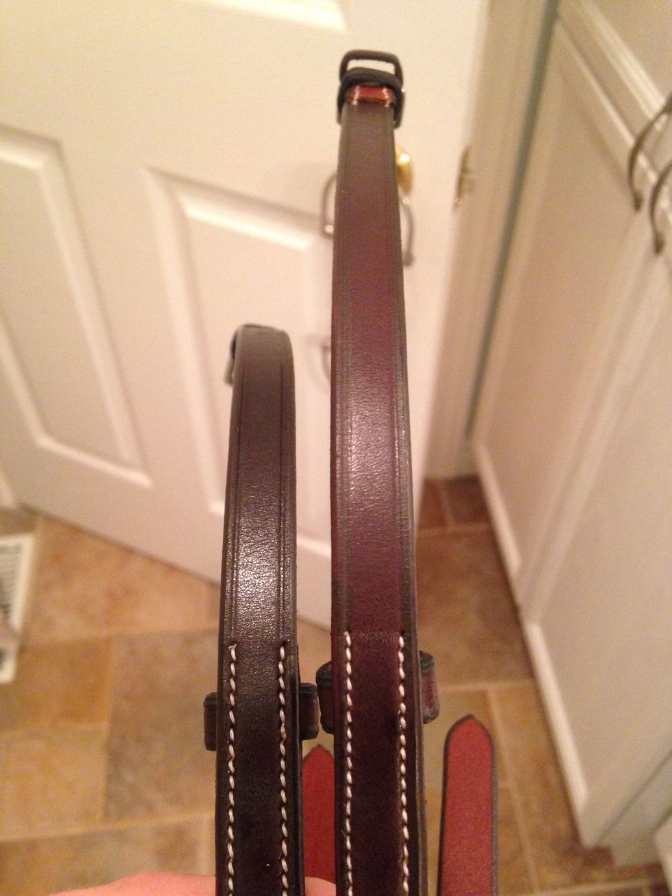 Before oil on the right and after on the left