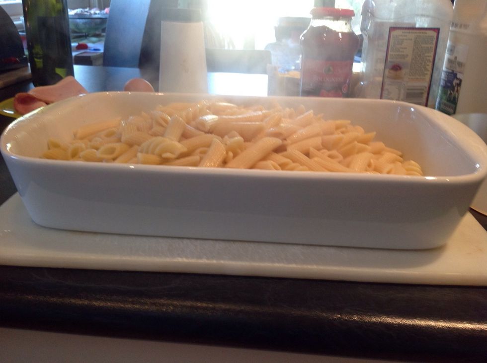 before putting in your macaroni.