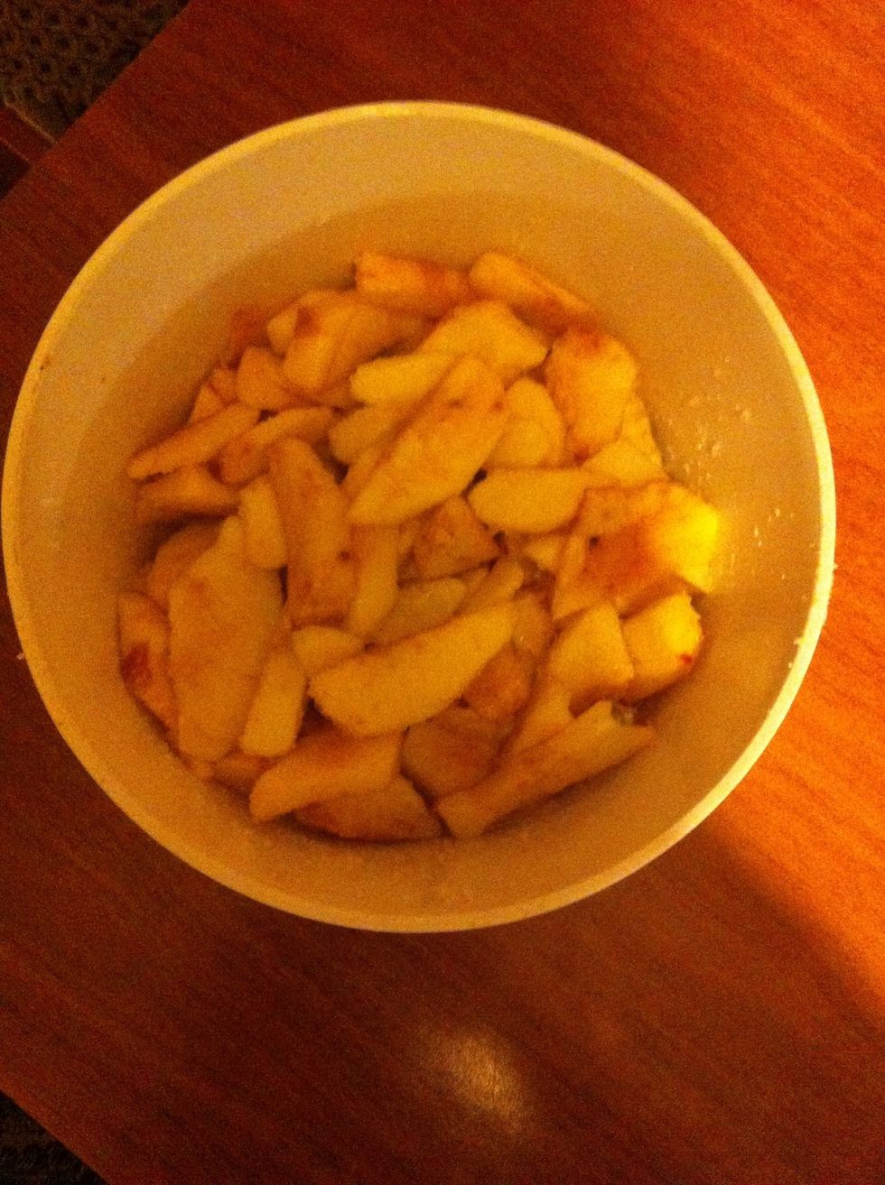 Before we start baking cake we must have an apple ready))) P.S.sorry for my bed english \ud83d\ude25