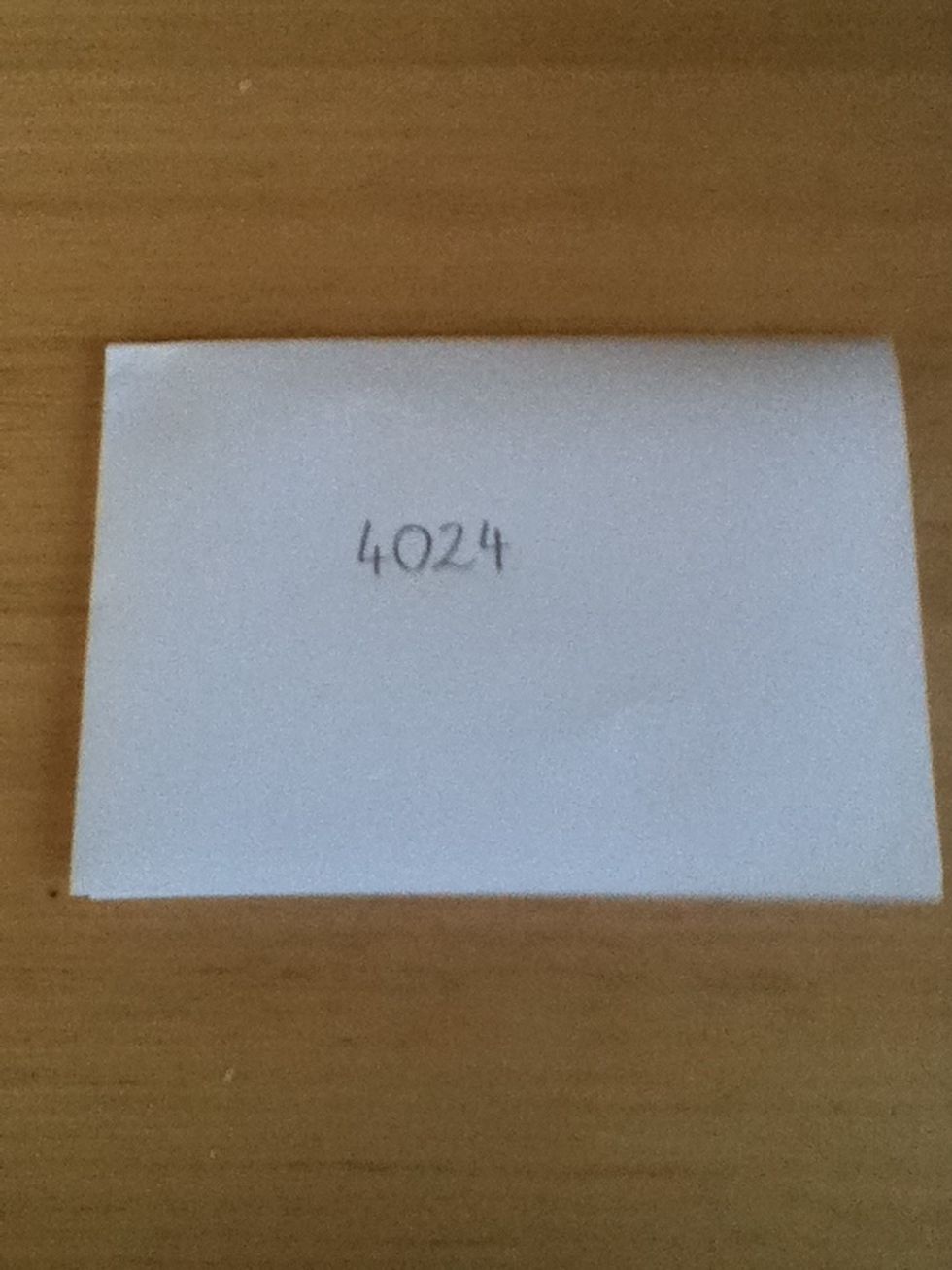 Before you preform your magic trick to your friend, write down todays year x2! So for example 2x2012=4024