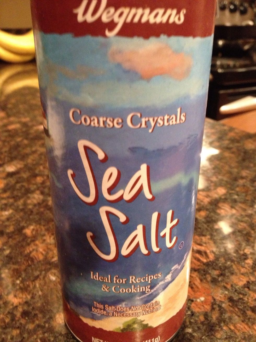 Before you serve the pie- don't forget to sprinkle sea salt all over the top (The sea salt is optional- but it makes the pie taste very rich and decadent!)