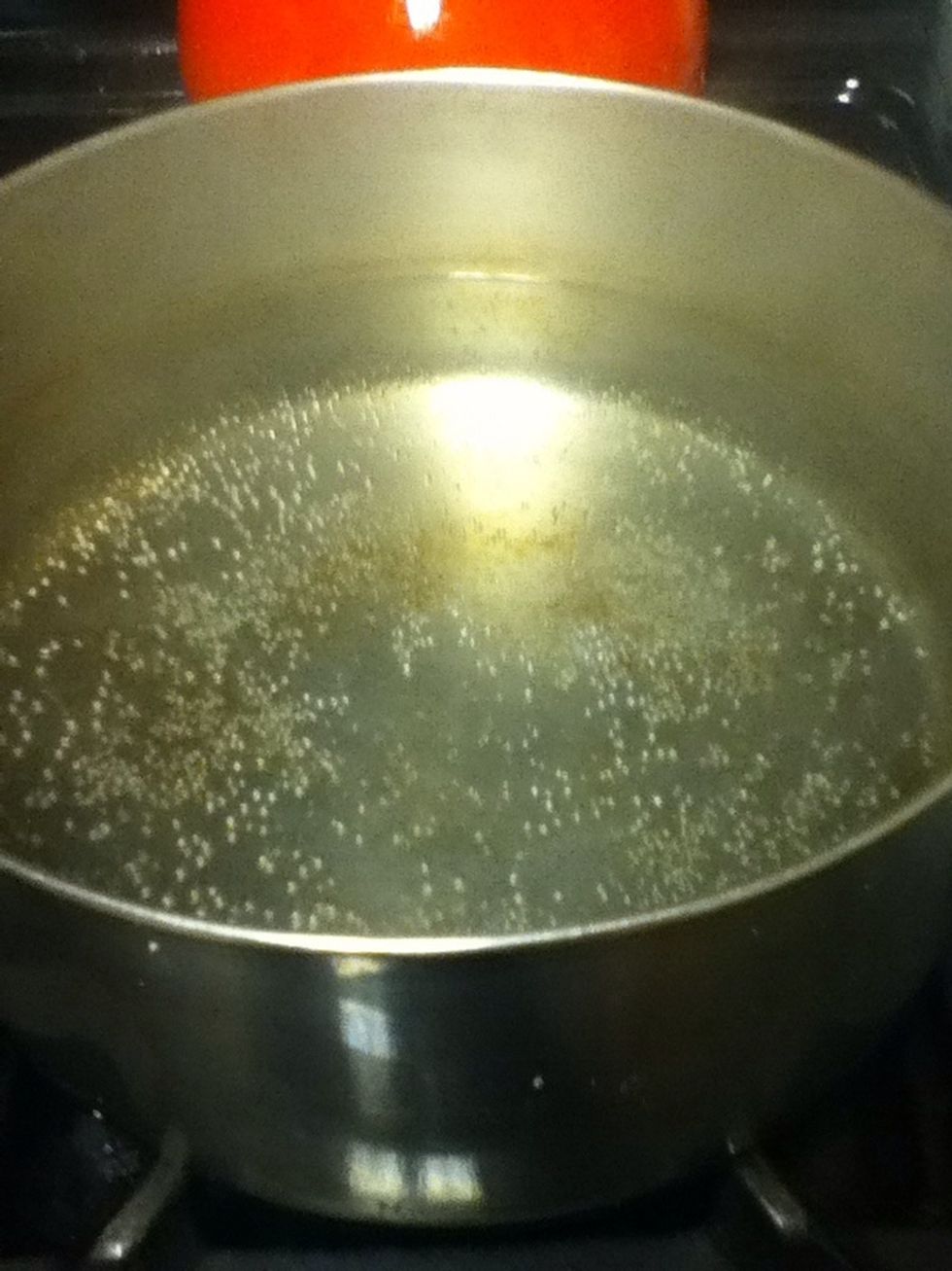 Begin boiling water