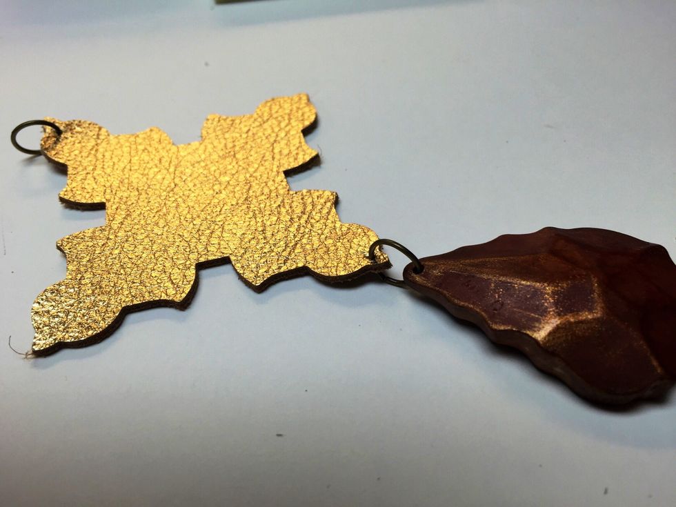 Begin connecting your pieces with simple jump rings