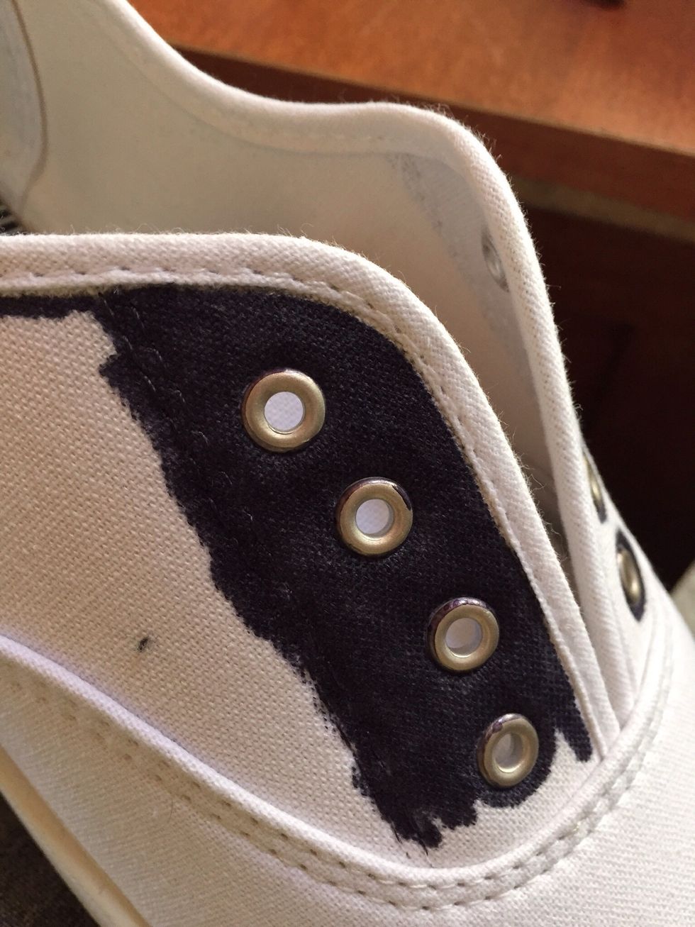 Begin filling in with sharpie.