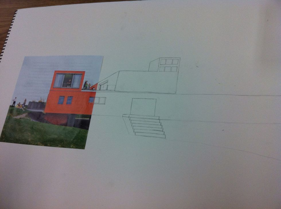 Begin "finishing" the drawing. Remember to step back from the paper often.