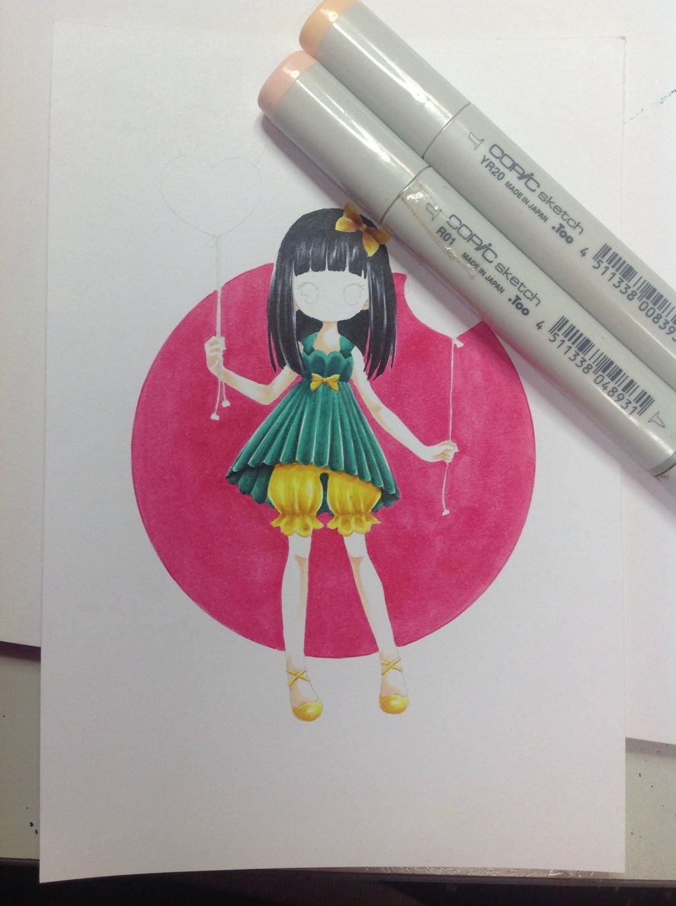 Begin forming shape of skin.