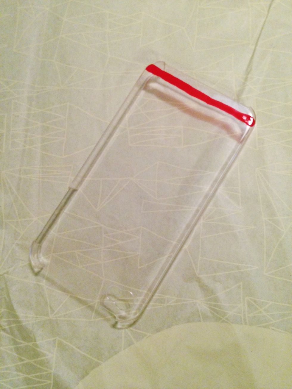 Begin painting stripes from the bottom up. Are your lines wiggly?? It adds character! (I would know, I practically have parkinsons)