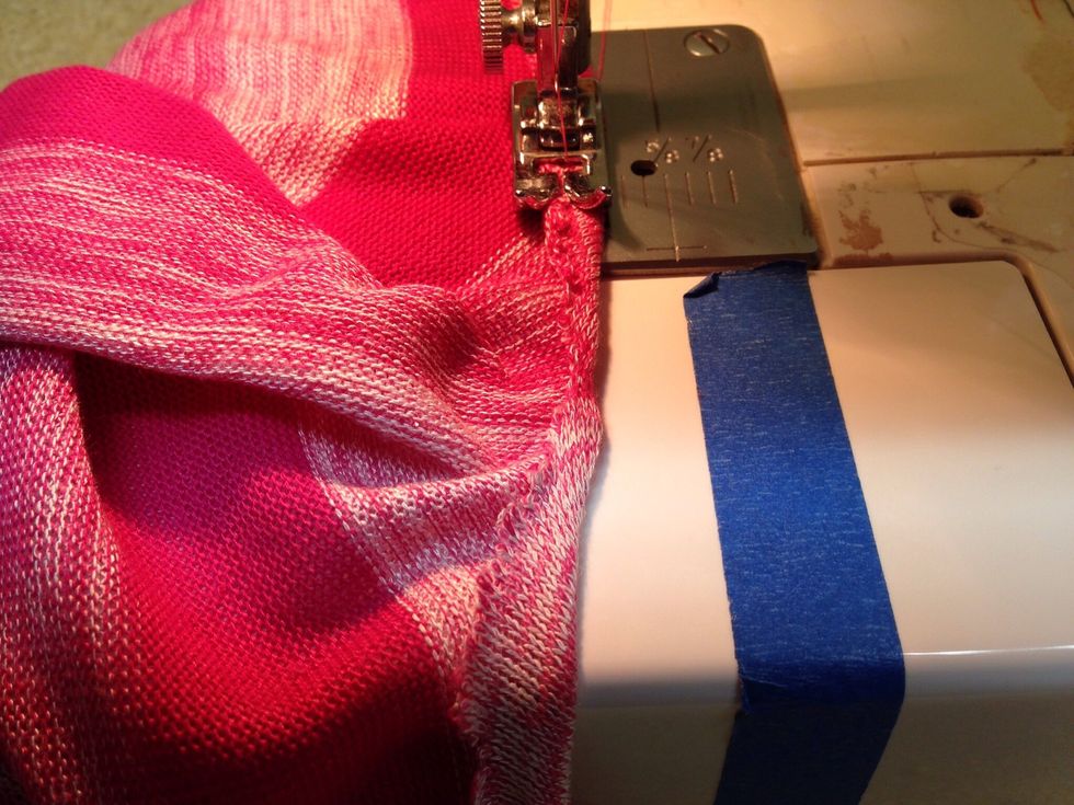 Begin stitching corners first to get those spots squared away.