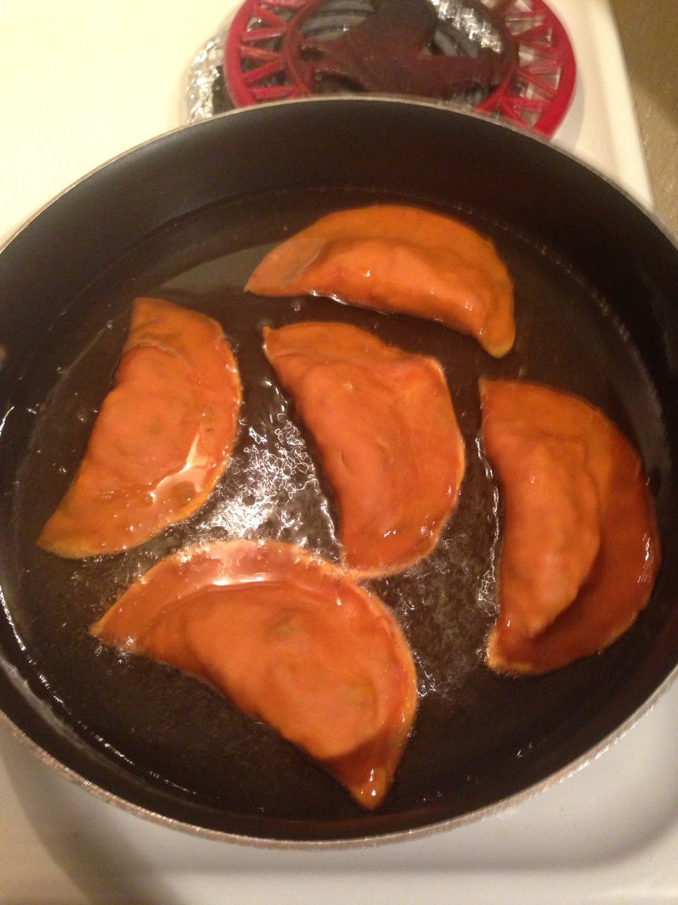 Begin the frying process