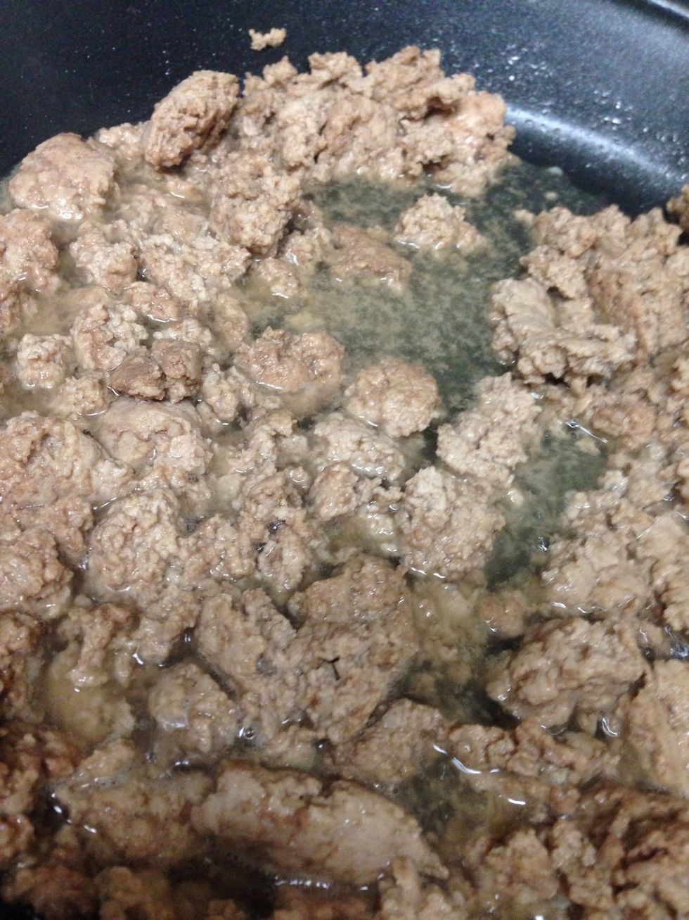 begin to drain meat while cooking