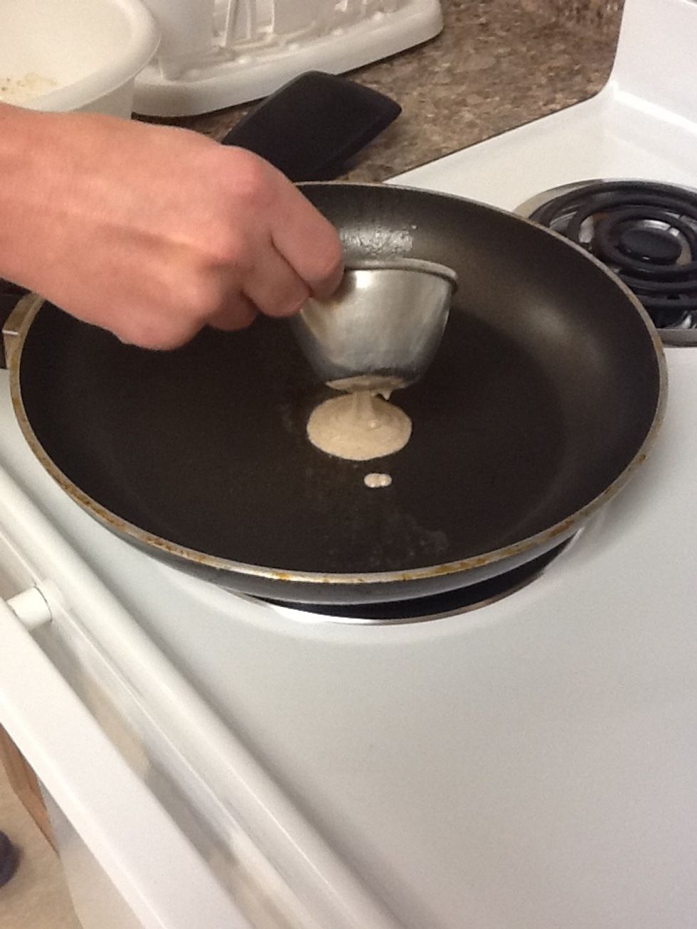 Begin to make your pancakes.