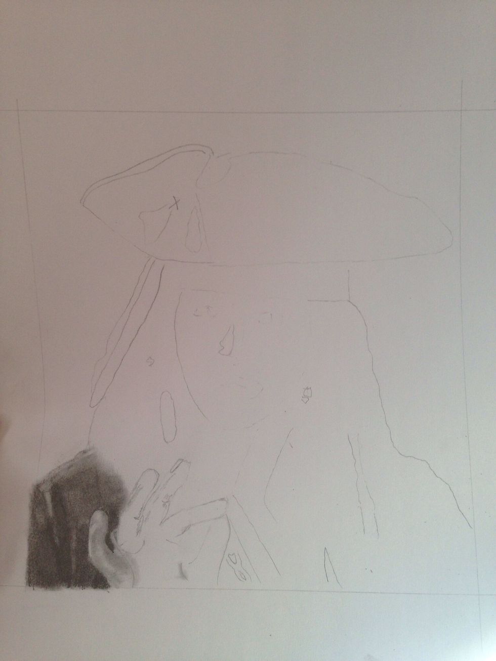 Begin to shade. You can start anywhere. I tend to bounce from place to place to keep things interesting