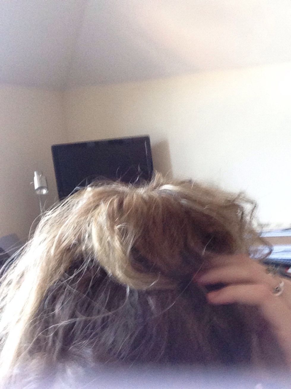 Begin to tuck bits under