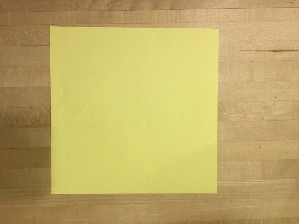 Begin with a square.