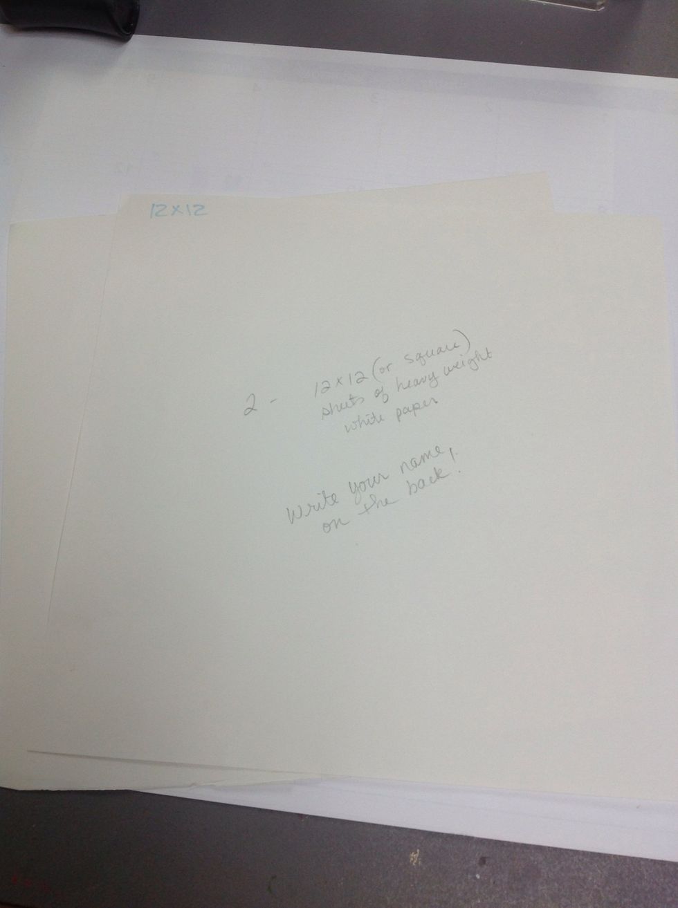 Begin with square paper. Any size will work. I'm using 12".