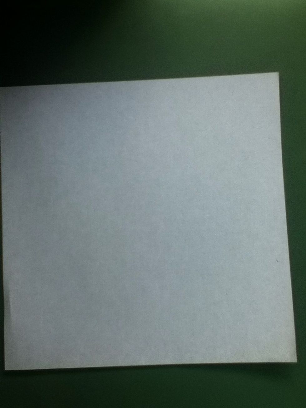 Begin with square piece of paper