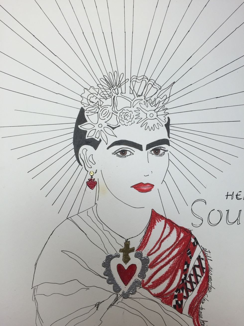 Beginning  my watercoloring.  Using watercolor pencils help me define my darker areas. This ref is by Derwent