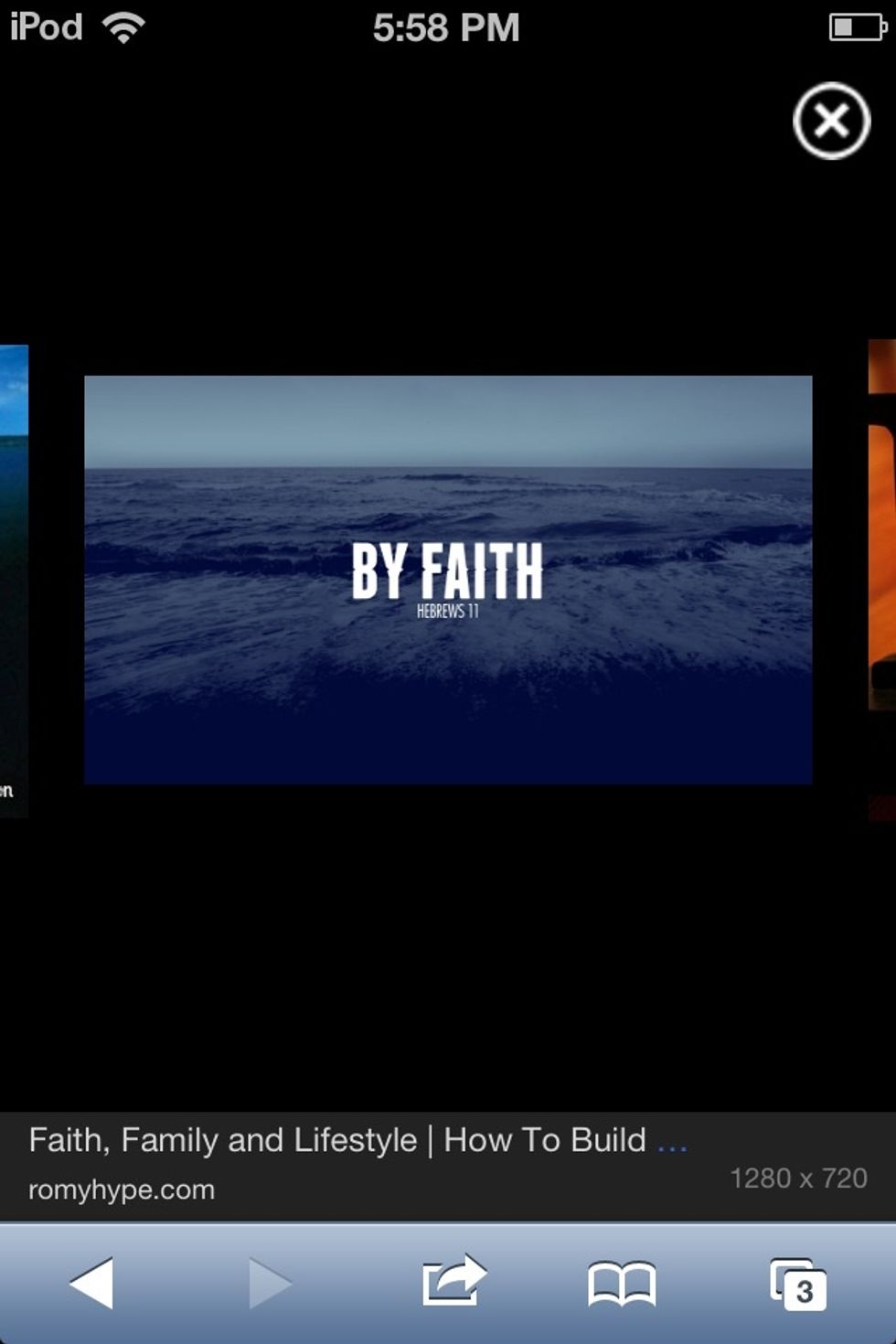 Believing in my faith will always help me to stay positive and give me hope.