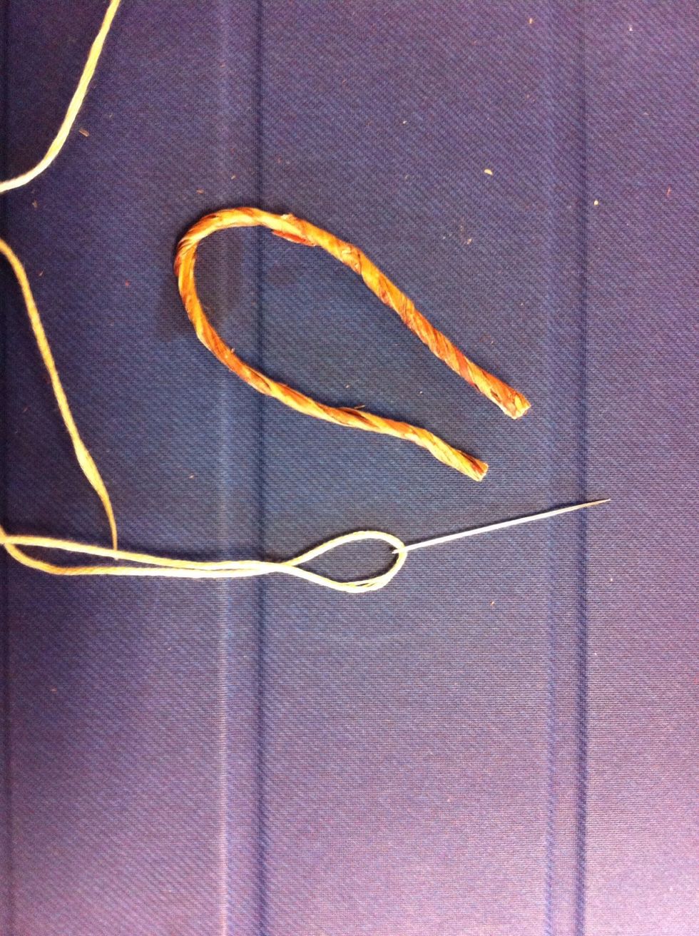 Bend the ends of the wire slightly so they are parallel.