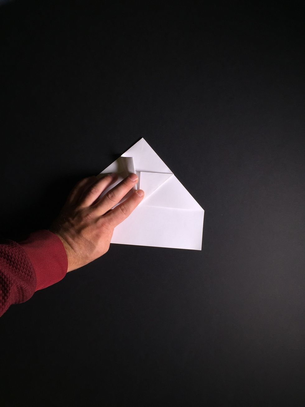 Bend the left panel as shown.